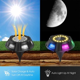 Round Solar Outdoor Garden Decorative Ground Light