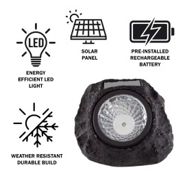Solar Outdoor Stone Decorative Waterproof Light
