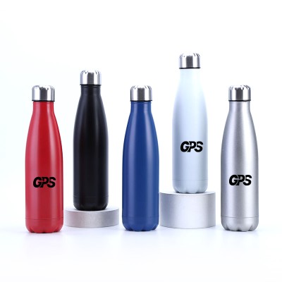 500ml double wall cola shaped flask bottle with SS lid