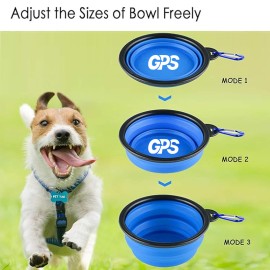 350ml silicone collapsible portable pet bowl