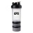 450ml plastic shaker bottle with SS shaker ball and storage for protein powder