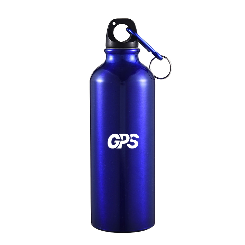 400ml custom pantone color aluminum water bottle with carabiner
