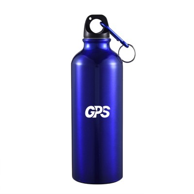 400ml custom pantone color aluminum water bottle with carabiner