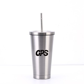 500ml Car Cup Stainless Steel Double Insulated Tumbler With lid
