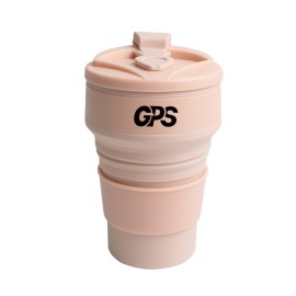 500ml Reusable Silicone Collapsible Cups with Lid for Camping