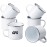 12OZ enaml mug with stainless steel rim