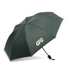 Manual opening and closing of folding travel umbrella