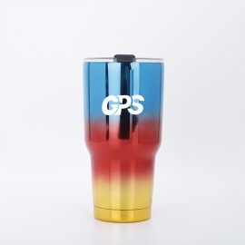 Double wall stainless steel 30OZ tumbler with electroplating surface