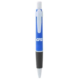 Plastic ballpoint pen press type with custom logo