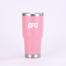 30 oz Idouble wall stainless steel coffee cups with lid and powder coating