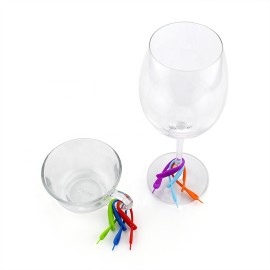 12pcs Set Silicone Wine Cup Glass Markers Party Goblet Marking Tags
