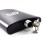 8OZ black color single wall hip flask