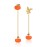 Halloween Pumpkin Small Drop Earrings