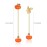Halloween Pumpkin Small Drop Earrings
