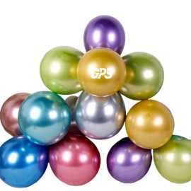 10-Inch Shiny Metallic Decorative Balloon for Special Occasions