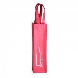 Non Woven Single Bottle Wine Tote Bag