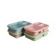 Wheat Straw Grid Insulated Lunch Box