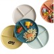Wheat Straw Three Divider Plate