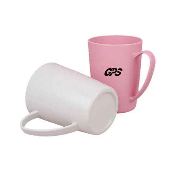 Wheat Straw Mouthwash Cup with Handle