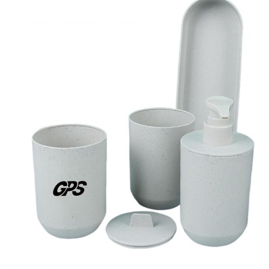 Wheat Straw Bath Container Set