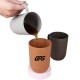 Retro Wheat straw Drinking Cup with Handle 