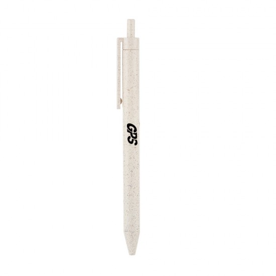 Eco- Friendly Retractable Wheat Straw Ballpoint Pen