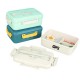 Wheat Straw Lunch Box Set With Tableware