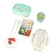 Wheat Straw Lunch Box Set With Tableware
