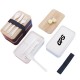 Eco-Friendly Bamboo Lid Bento Double Decker With Wheat Tableware