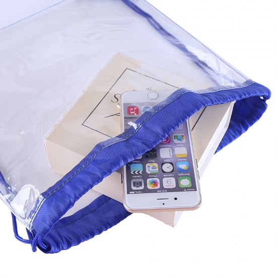 Transparent PVC Drawstring Bag