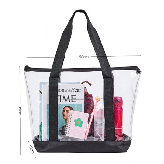 Single Shoulder Transparent PVC Handbag