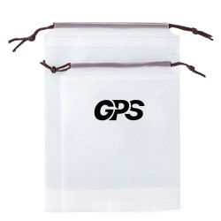 White Storage Drawstring Bag