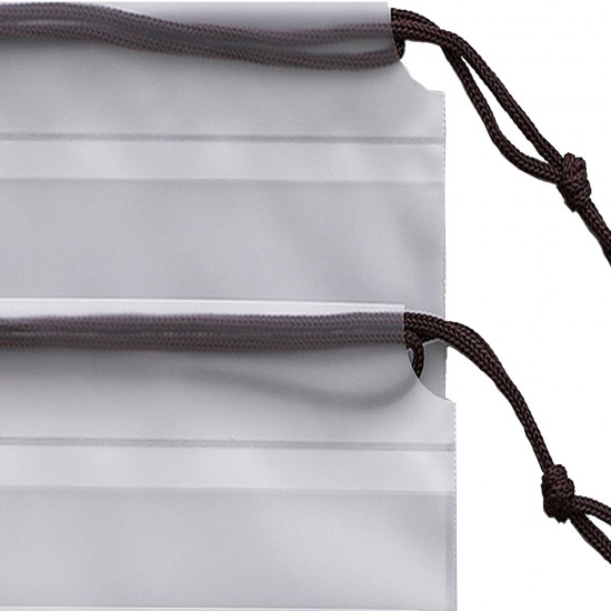 White Storage Drawstring Bag