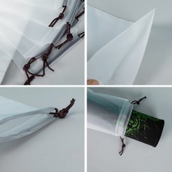 White Storage Drawstring Bag