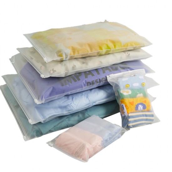 Matte Zipper Self Sealing Bag
