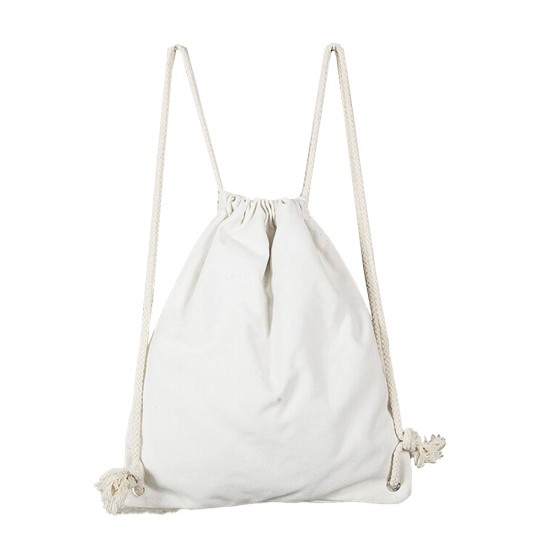 Canvas Drawstring Backpack Bag
