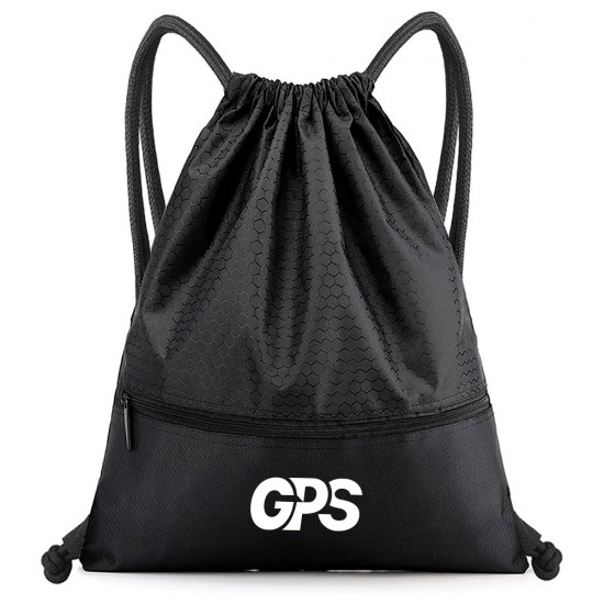 Waterproof Zipper Drawstring Backpack