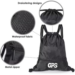 Waterproof Zipper Drawstring Backpack
