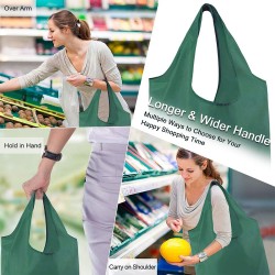 210T Polyester Reusable Grocery Shopping Bags