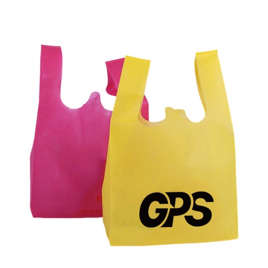 19 5/8 " Non woven T-Shirt Shopping Bags