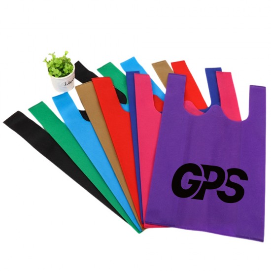 19 5/8 " Non woven T-Shirt Shopping Bags