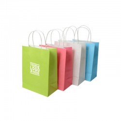 Kraft Paper Shopping Bag - 8" x 10"-1/4"