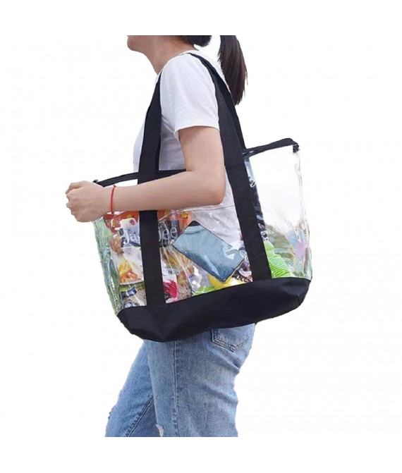 Single Shoulder Transparent PVC Handbag