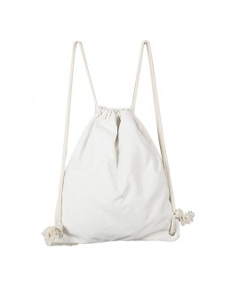 Canvas Drawstring Backpack Bag