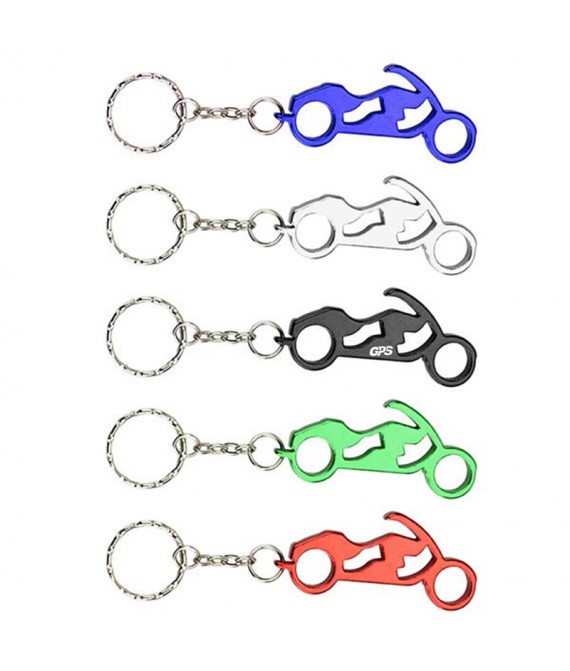 2 5/8 " Motorcycle Shaped Bottle Opener Key Holder