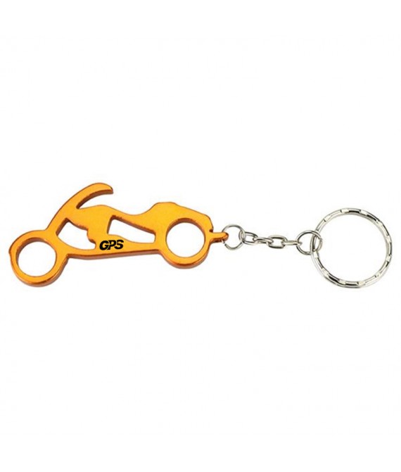 2 5/8 " Motorcycle Shaped Bottle Opener Key Holder