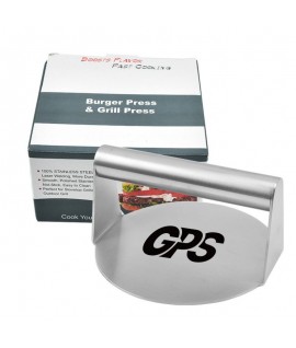 5 5/8 " Stainless Steel Burger Patty Press -Square