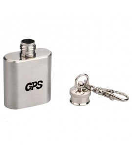 1 OZ Stainless Steel Flask Bottle With Keychain