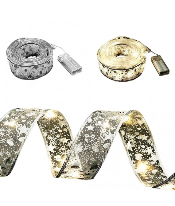 2 " Width Christmas Tree Ribbon Lights