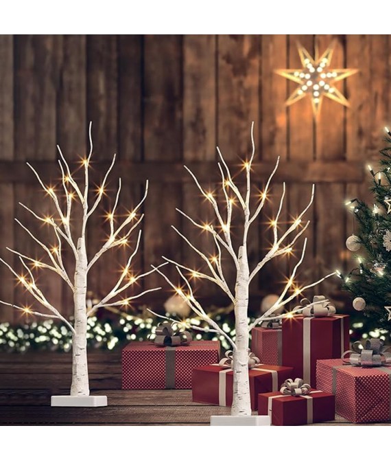 23 5/8 " Led Christmas Birch Tree Light
